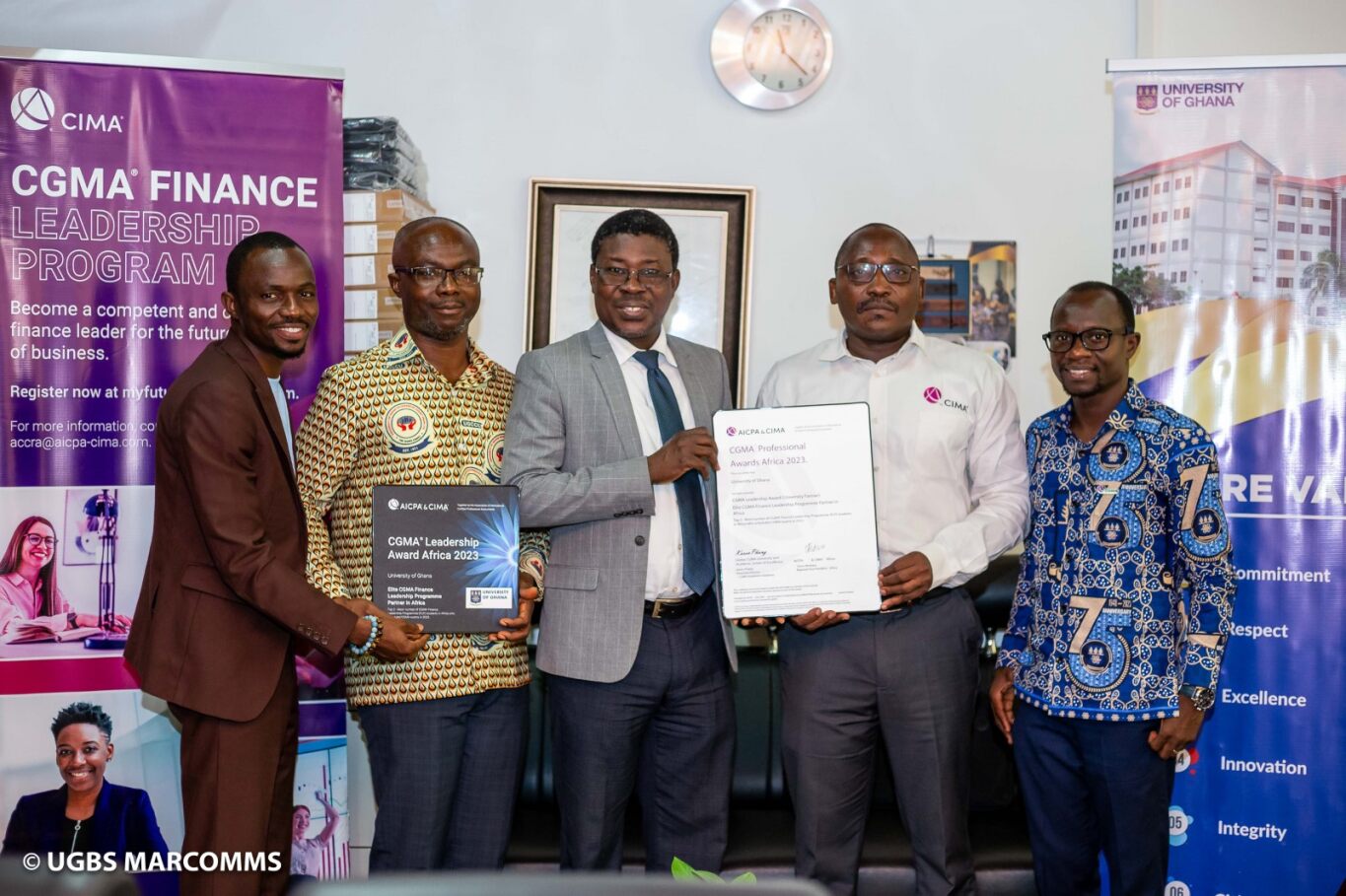 University of Ghana Business School wins the prestigious Chartered Global Management Accountants (CGMA) Professional Award, Africa 