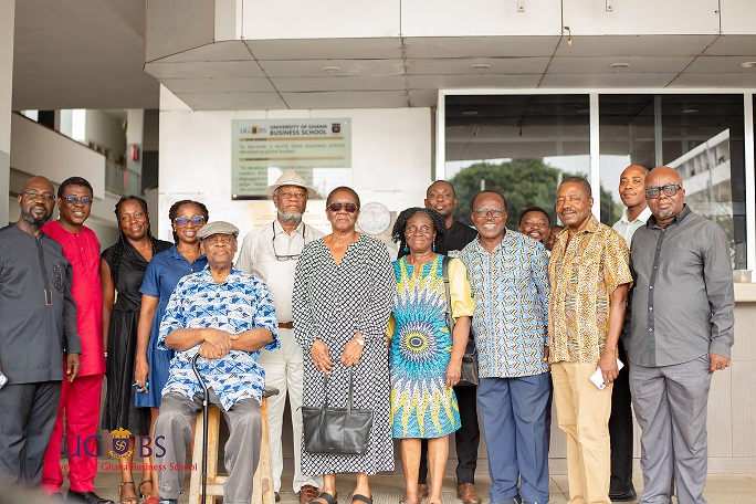 UGBS Class of 1973 Reunites with Former Lecturer on Campus  