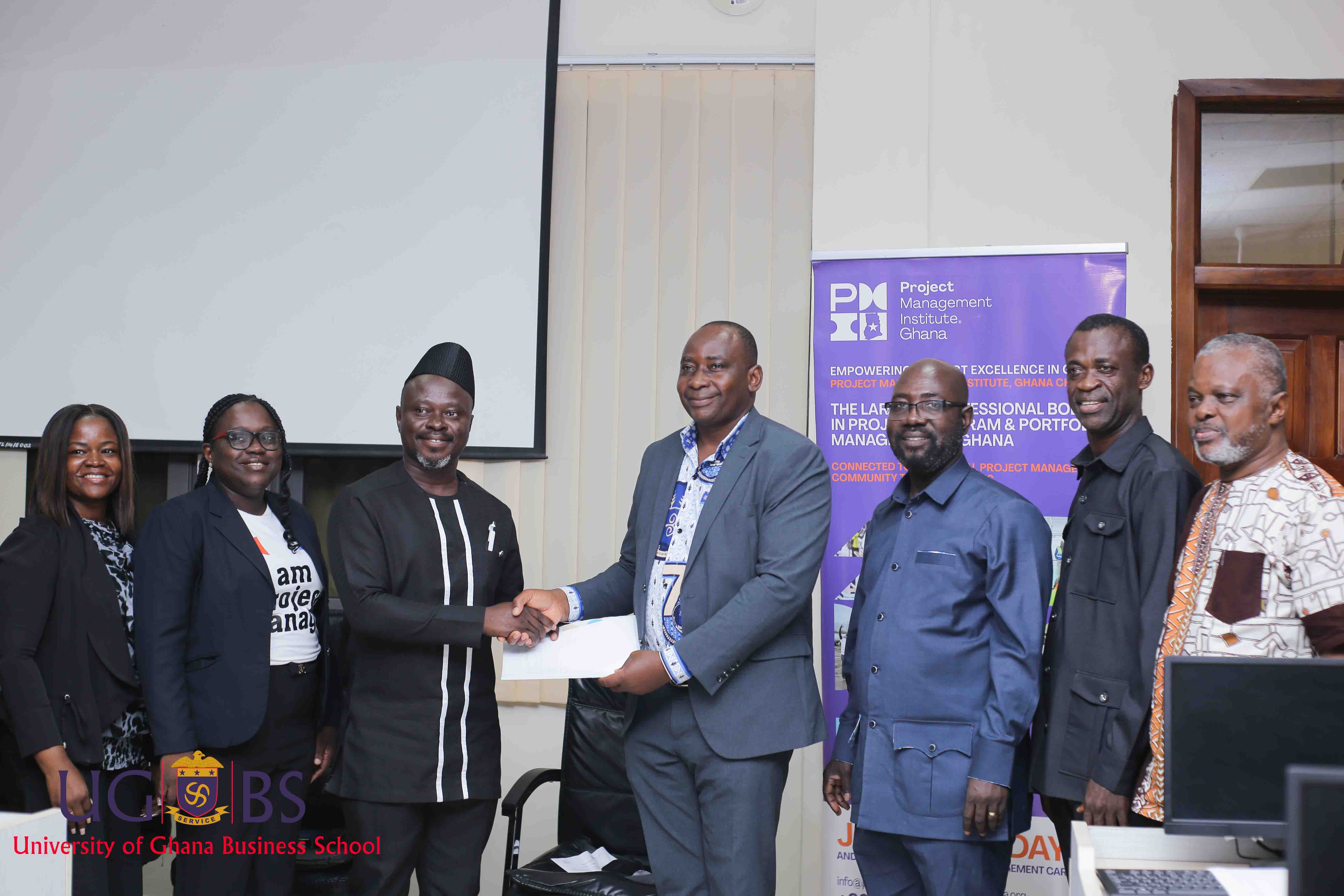 UGBS Department of Organisation and Human Resource Management and Project Management Institute Ghana Signs MoU 