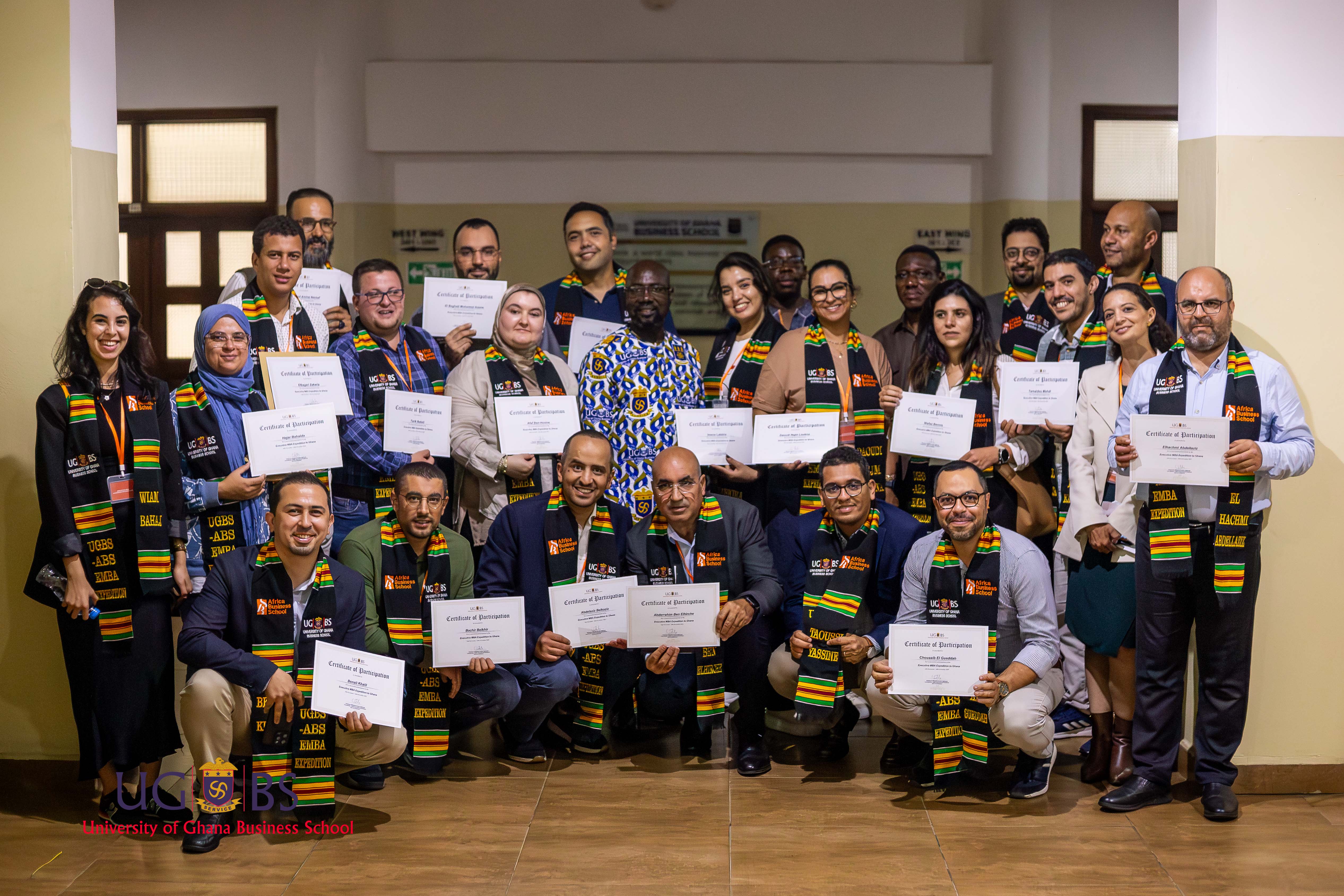 UGBS International Relations Unit Hosts EMBA Students from Africa Business School, Morocco, for an Expedition in Ghana 