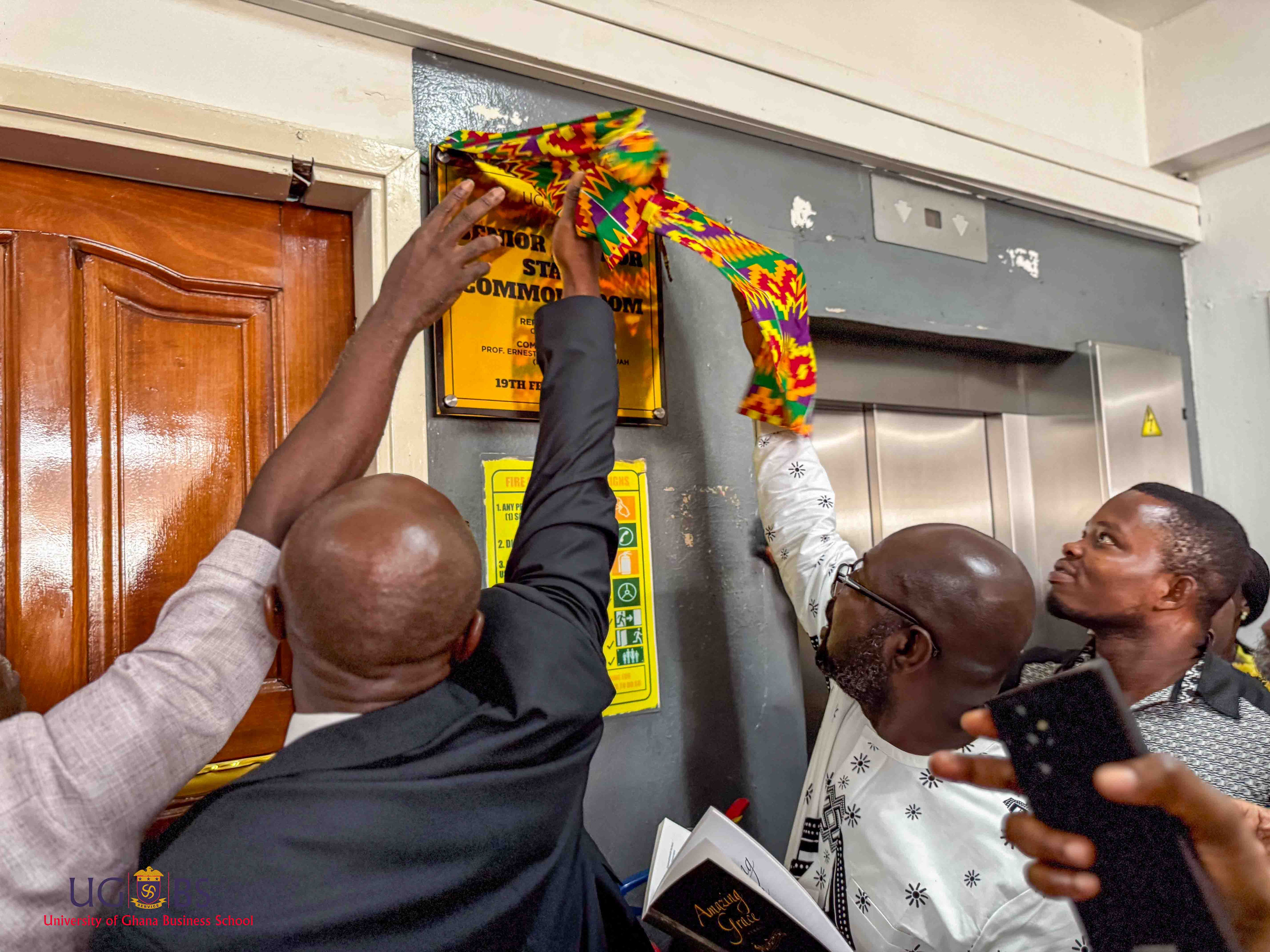 DEAN OF UGBS, PROF. ERNEST Y. TWENEBOAH-KODUAH COMMISSIONS NEWLY REFURBISHED SENIOR/JUNIOR COMMON ROOM