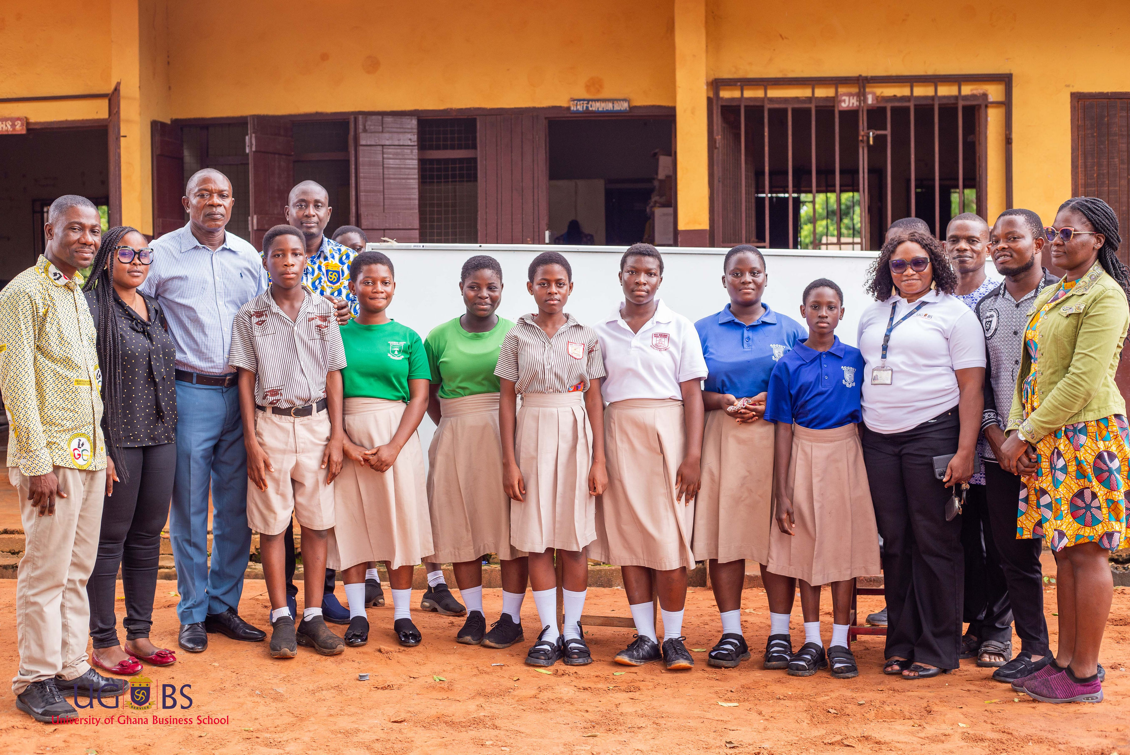 Dean of UGBS Donates Whiteboards to Basic Schools in Ayawaso West Wuogon