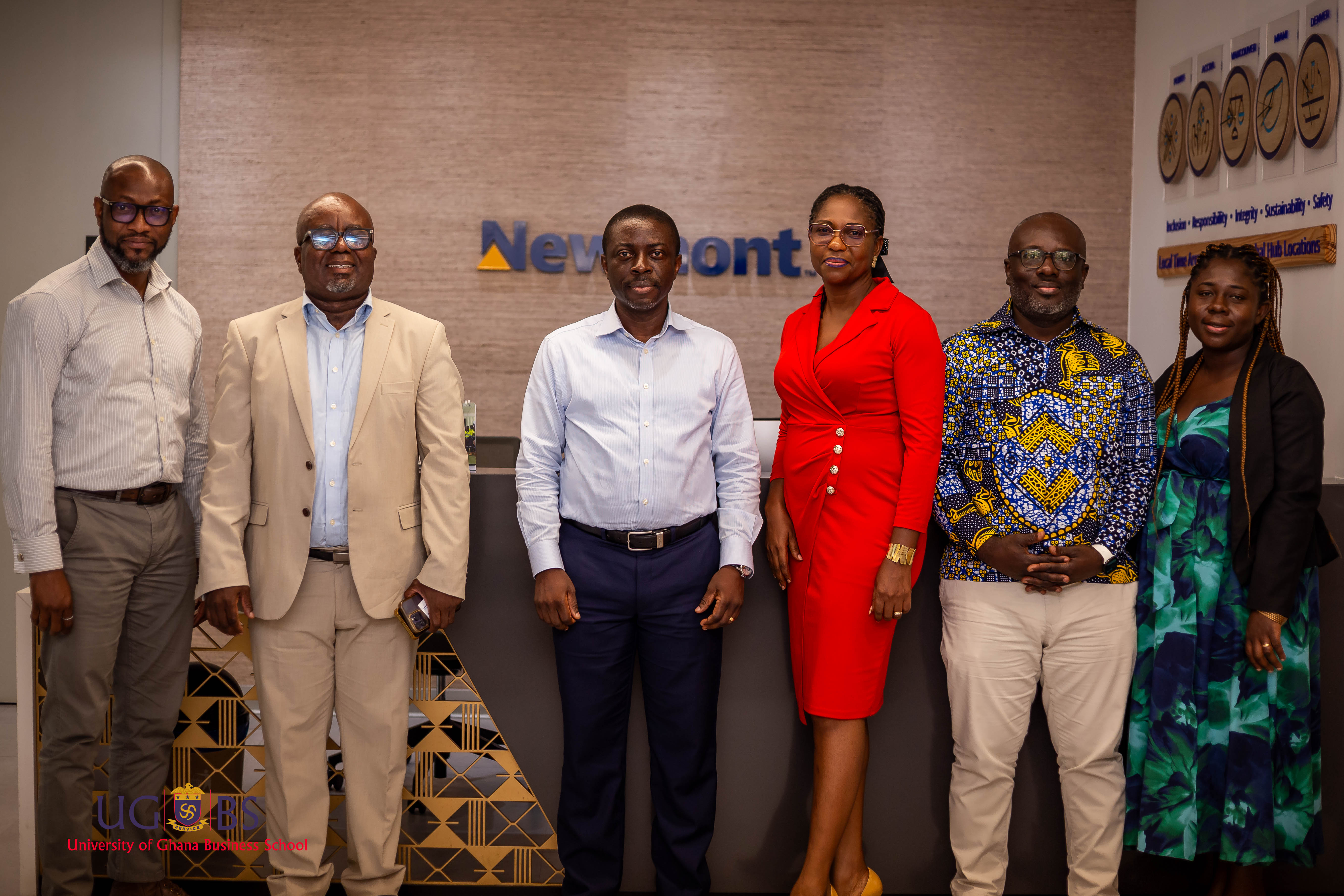 UGBS Alumni Relations Unit Pays Courtesy Visit to Newmont Ghana Country Manager