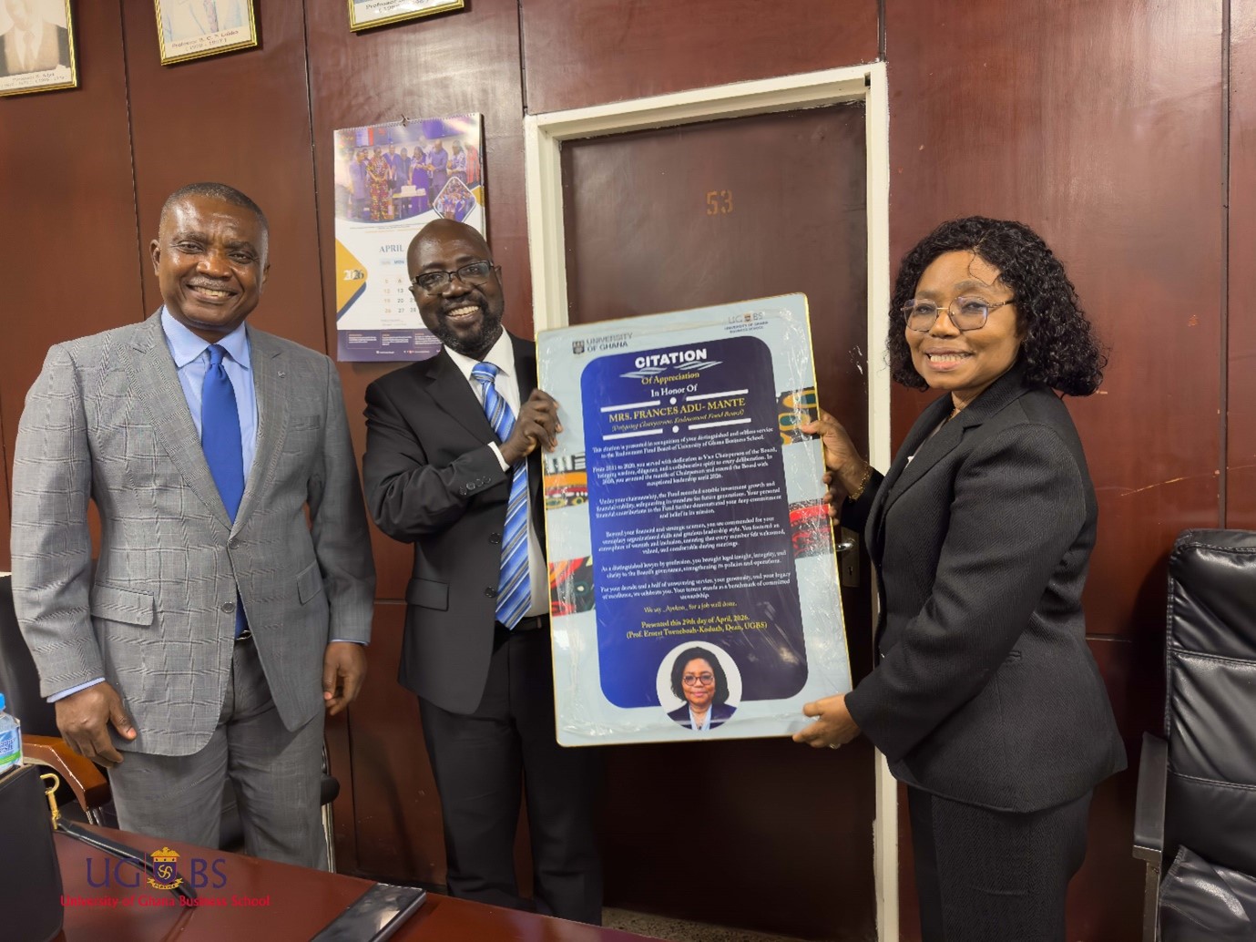 UGBS Endowment Fund Board of Trustees Holds Handing Over Ceremony